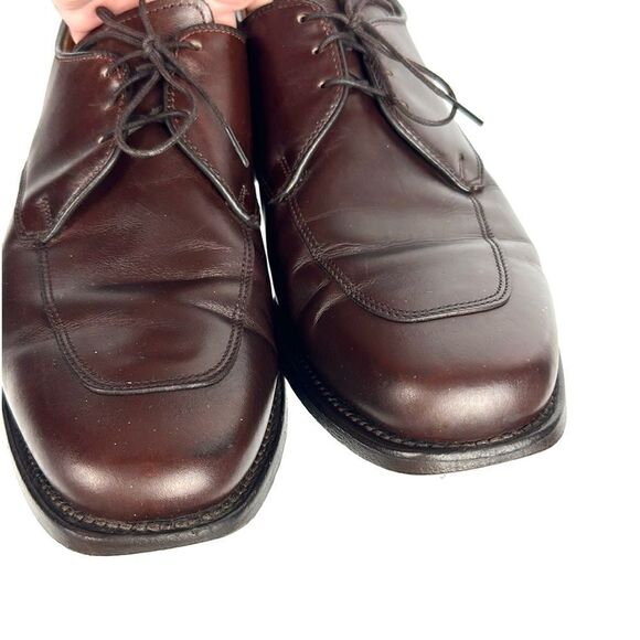 Allen Edmonds Buxton Brown Leather Dress Shoes Derby Style size 9 - Picture 4 of 13